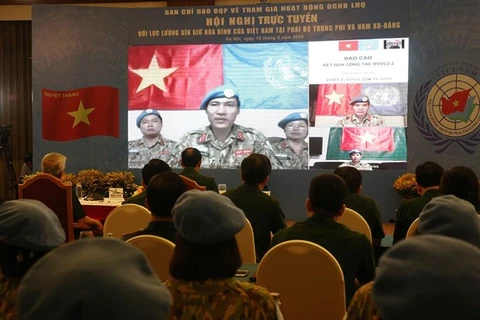 Les Casques bleus vietnamiens font le point sur la prévention du COVID-19