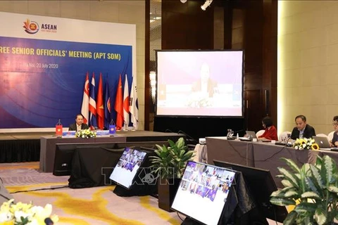 Visioconférence des hauts fonctionnaires de l'ASEAN + 3