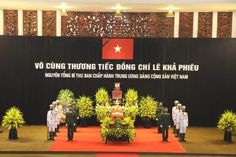Cérémonie en hommage de l’ancien secrétaire général du Parti Le Kha Phieu 
