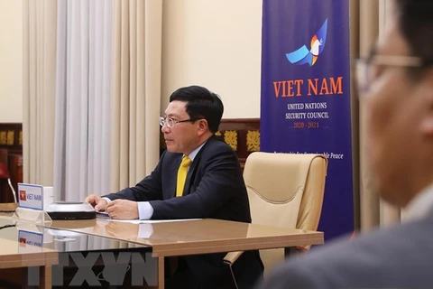 Le vice-PM et ministre des AE Pham Binh Minh à un débat au sommet du Conseil de sécurité de l’ONU