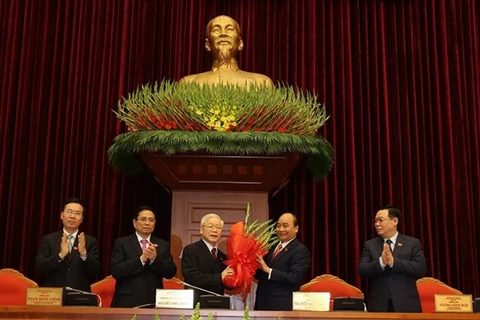 Nguyen Phu Trong réélu Secrétaire général du Comité central du Parti 