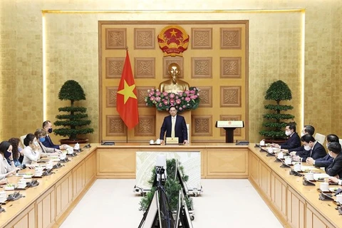 Le PM reçoit une délégation de représentants des organes onusiens au Vietnam 