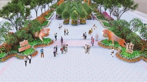 La rue florale Nguyên Huê pour le Têt du Tigre