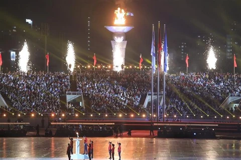 Ouverture solennelle des 31e Jeux sportifs d'Asie du Sud-Est à Hanoi