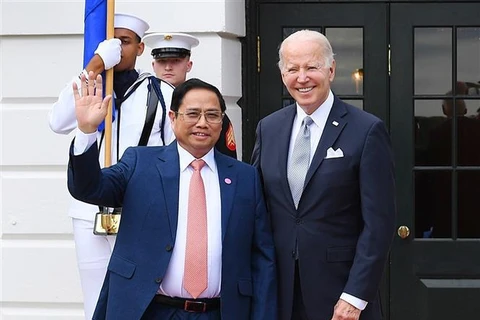 Le Premier ministre Pham Minh Chinh rencontre le président américain Joseph Biden