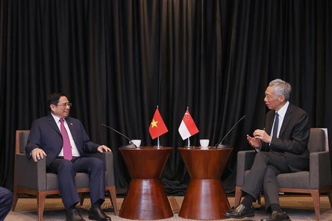 Le PM Pham Minh Chinh rencontre son homologue singapourien aux Etats-Unis