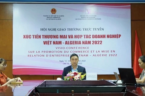 Visio-conférence sur la promotion du commerce et la mise en relation d'entreprises Vietnam-Algérie