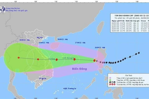 Le super-typhon NORU est entré en Mer Orientale