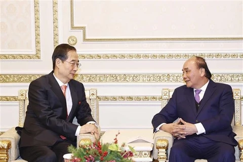 Le président vietnamien rencontre le Premier ministre sud-coréen