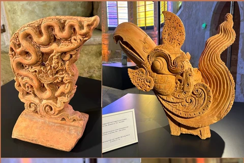 Des artefacts archéologiques de la Cité Thang Long exposés à Provins en France