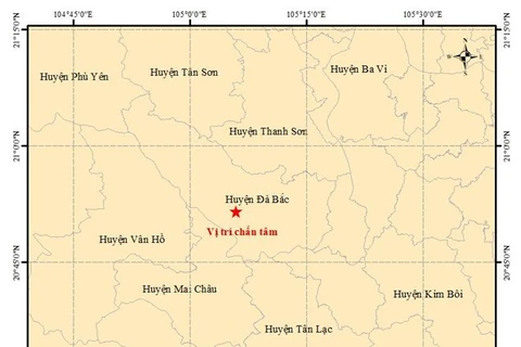 Un séisme de magnitude 4,0 frappe le district de Dà Bac, à Hoa Binh