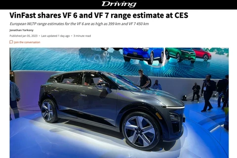 Automobile: des médias internationaux font de nombreux compliments sur VinFast VF 6 et VF 7
