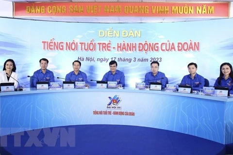 Forum « Voix des jeunes - Actions de l'Union de la Jeunesse communiste Hô Chi Minh »