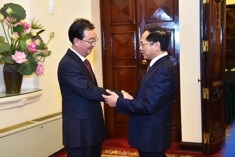 Le chef de la diplomatie vietnamienne reçoit le secrétaire du Comité provincial du PCC du Yunnan