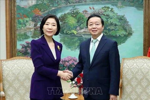 Le vice-PM Trân Hông Ha reçoit l'ambassadrice de République de Corée au Vietnam