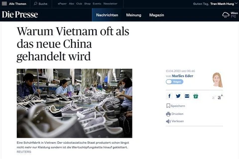 Le Vietnam de plus en plus attractif pour les investisseurs, selon un journal autrichien