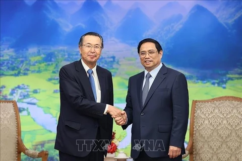 Le PM reçoit le président de l'Agence japonaise de promotion commerciale