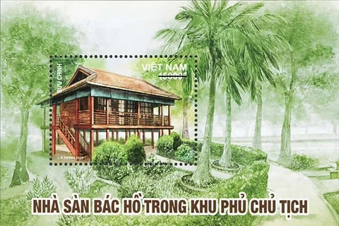 La nouvelle collection de timbres présente la maison sur pilotis du Président Ho Chi Minh