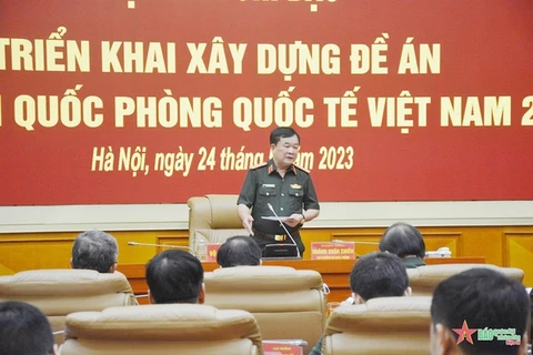 Élaboration du projet de l'exposition internationale de la défense du Vietnam en 2024