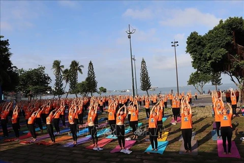 Journée internationale du yoga célébrée à Ba Ria - Vung Tau