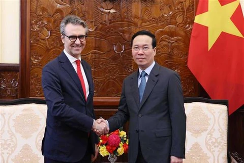 Le président Vo Van Thuong reçoit le chef de la Délégation de l’UE au Vietnam