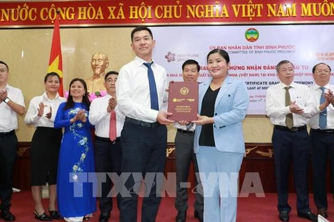 Une entreprise chinoise investit 500 millions de dollars à Binh Phuoc