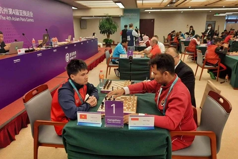 Jeux paralympiques asiatiques 2023: le Vietnam remporte 5 médailles d'argent aux échecs