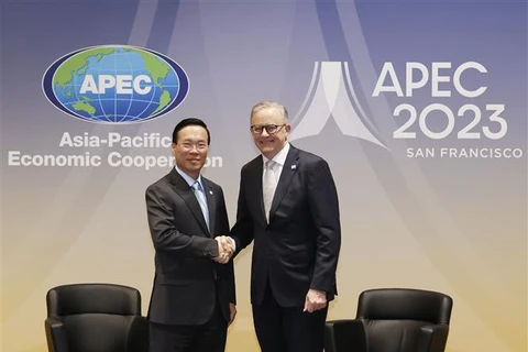 APEC 2023: Le président vietnamien rencontre le PM australien et la présidente péruvienne