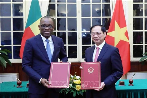 Les ministres des Affaires étrangères du Vietnam et du Bénin s’entretiennent à Hanoi