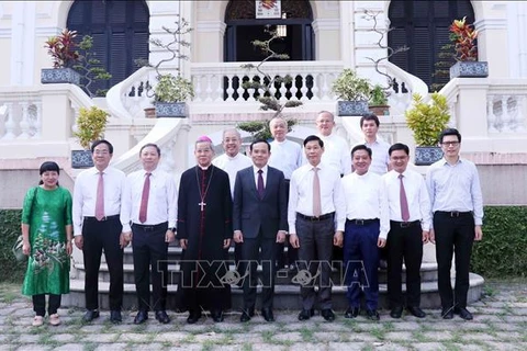 Le vice-Premier ministre Tran Luu Quang adresse ses vœux de Noël à Hô Chi Minh-Ville