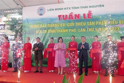 Présentation de produits OCOP de 28 villes et provinces à Thai Nguyen