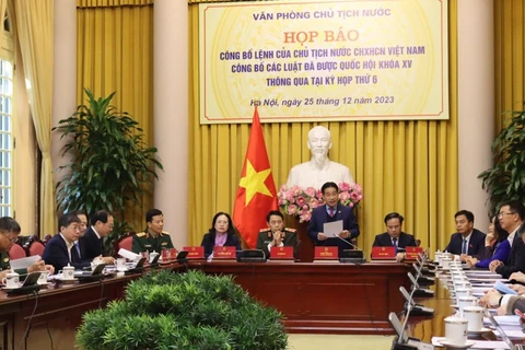 Décret du président du Vietnam sur sept lois nouvellement approuvées