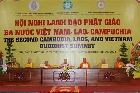 Le deuxième sommet du Bouddhisme Vietnam-Laos-Cambodge débute à Ho Chi Minh-Ville