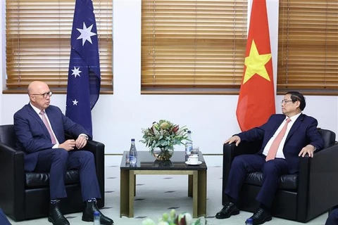 Le Premier ministre Pham Minh Chinh rencontre le chef du Parti libéral d’Australie