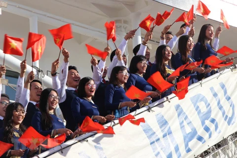 Le bateau de la jeunesse ASEAN-Japon 2018 arrive à HCM-Ville