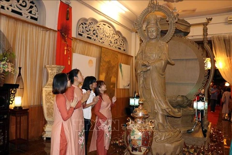 Exposition artistique sur le bouddhisme à Ho Chi Minh-Ville