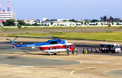 Ouverture de la ligne Vung Tau – Con Dao avec des hélicoptères 