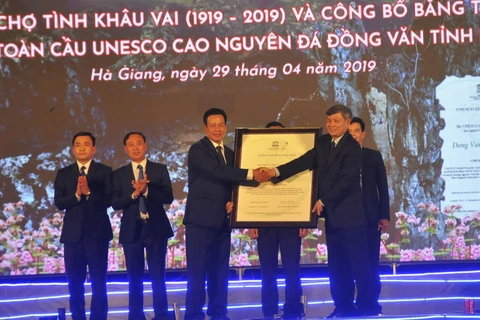 Deuxième consécration mondiale du géoparc mondial de Dông Van