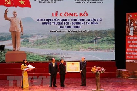 Le point final de la piste légendaire Ho Chi Minh reconnu comme vestige national spécial