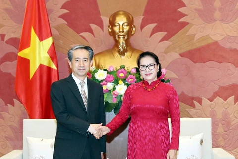 La présidente de l’AN Nguyen Thi Kim Ngan reçoit l’ambassadeur de Chine au Vietnam