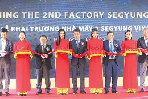 Inauguration de la deuxième usine de la compagnie sud-coréenne Segyung Vina à Bac Ninh