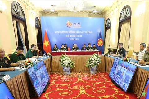 Ouverture de la téléconférence des hauts officiels de la défense de l'ASEAN