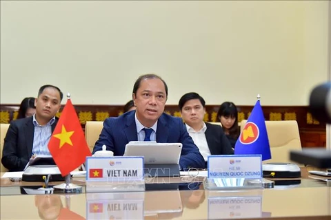 Vidéoconférence de hauts officiels de l’ASEAN