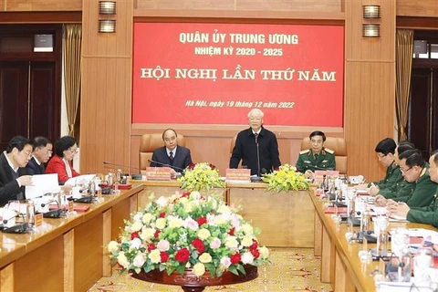 La 5e réunion de la Commission militaire centrale s'est tenue à Hanoï 