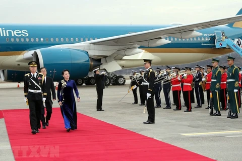 La présidente de l'AN vietnamienne Nguyen Thi Kim Ngan est arrivée à Séoul