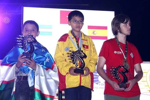 Le Vietnam termine premier aux Championnats du monde de la Jeunesse de parties rapides et de blitz