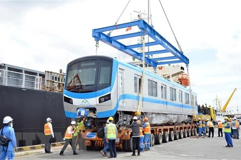 Ho Chi Minh-Ville reçoit deux autres trains pour la ligne de métro N°1