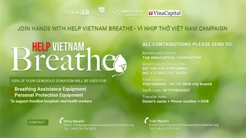 COVID-19 : "Help Vietnam Breathe", aidez le Vietnam à respirer