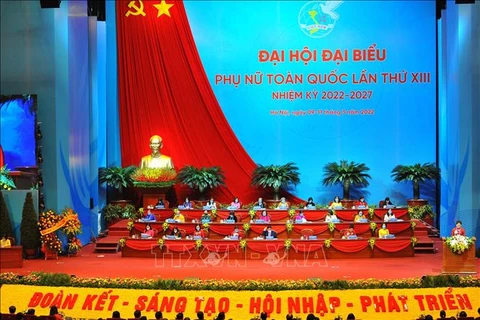Ouverture du 13e Congrès national des femmes du Vietnam