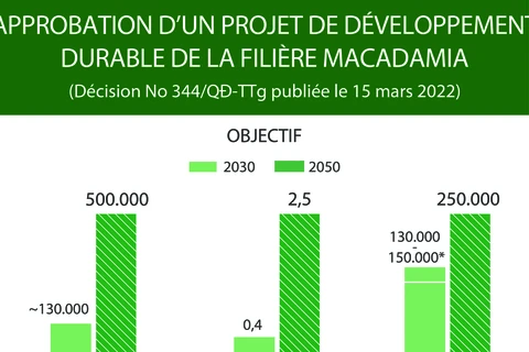Approbation d'un projet de développement durable de la filière macadamia 